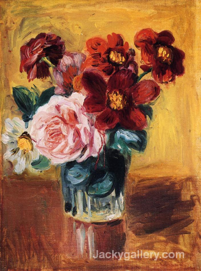 Flowers in a Vase by Pierre Auguste Renoir paintings reproduction